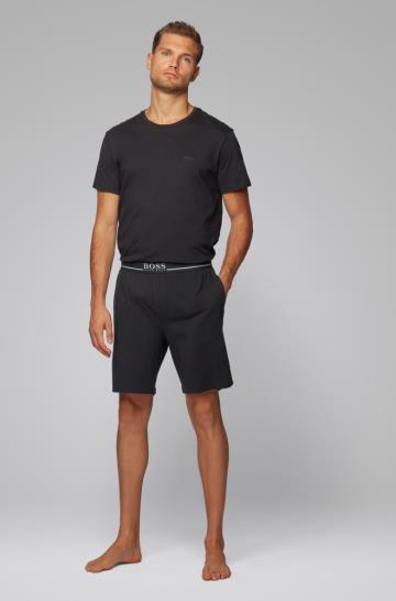 Szorty BOSS Loungewear Czarne Męskie (Pl78169)